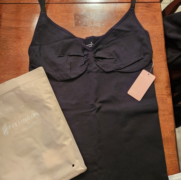 NWT Feelingirl Bust Support Waist and Abdomen Control Shape Tank Top L - Picture 1 of 4